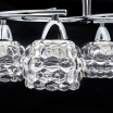 GLASS 6L CROMO 1 - Todolampara - Lámpara 6xE14 Glass Cromo Tulipa Cristal