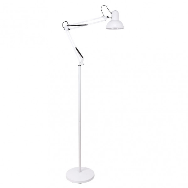 Flexo De Pie Articulable Rutilo 1xe27 Blanco 180x28x28 Cm 1 Decoración > Pie Salón > Pie Salón moderno