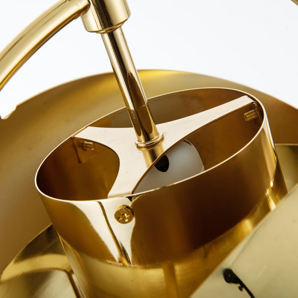 colgante metal robot oro 1xe27 regx36x36 cm 3 - Todolampara - Lámpara colgante Metal Robot Oro 36 Cm