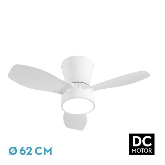 VENTILADOR 24W PITON BLANCO Ø62