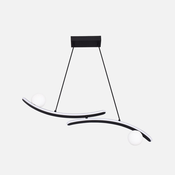 Colgante Fermoselle 24w+6w 4000k Negro Regx82x9 Cm 2550lm 1 Decoración > Lámparas > Lámpara Moderna