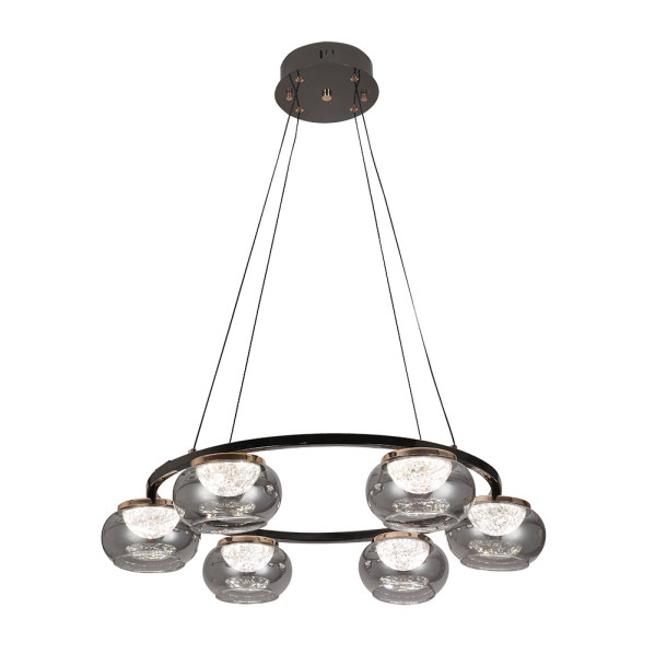 Colgante Pompeya 6l Negro 42w 3000-4000-6000k C/remoto Y Reg.intensidad 3780lm Regx67x67 Cm 1 Decoración > Lámparas > Lámpara Moderna