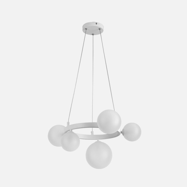 Lampara Lozolla 5xg9 Blanca Regx52x52cm 2 Lampara Lozolla 5xg9 Blanca Regx52x52cm - Imagen 2