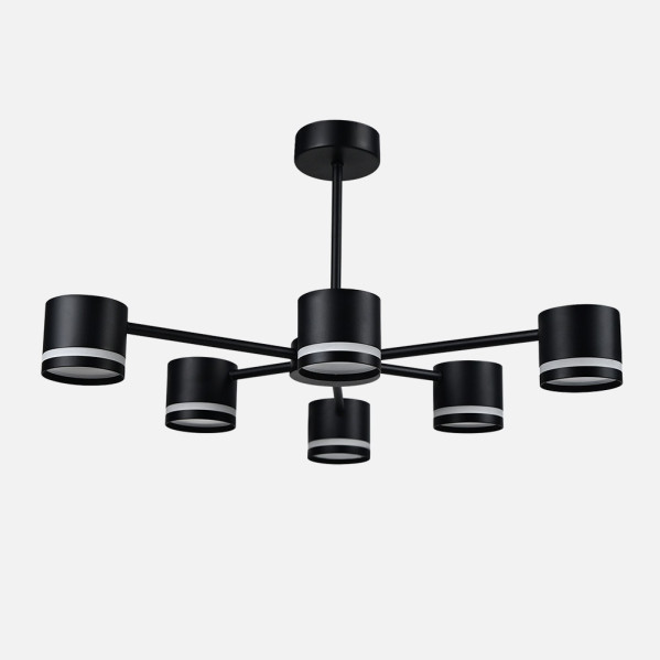 Lampara Ortiga 6 X Gx53 Negra 54w 4800lm Bombillas Incluidas 30x59x56cm 1 Decoración > Lámparas > Lámpara Moderna