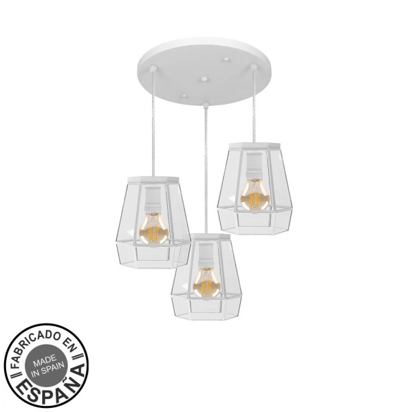 Plafon Guia 3xe27 Blanco Regx42x42 Cm 1 Decoración > Lámparas > Lámpara Moderna