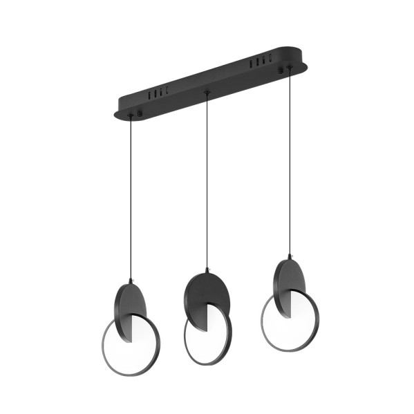 Regleta Colgante Carlota 3l Negro 51w 6500k 7140lm Regx54x18cm 1 Decoración > Lámparas > Lámpara Moderna
