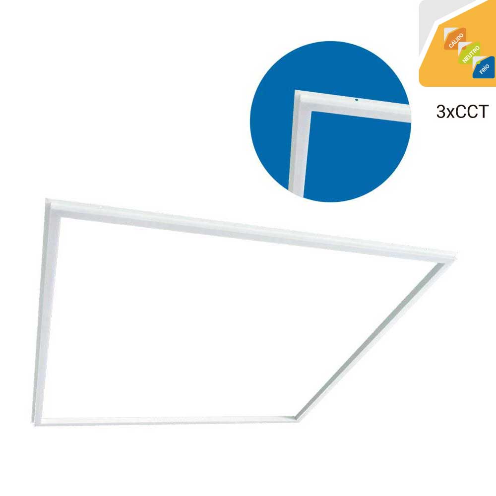 PANTALLA MARCO 60X60 BLANCO 40W 3CCT 1 PANTALLA MARCO 60X60 BLANCO 40W 3CCT