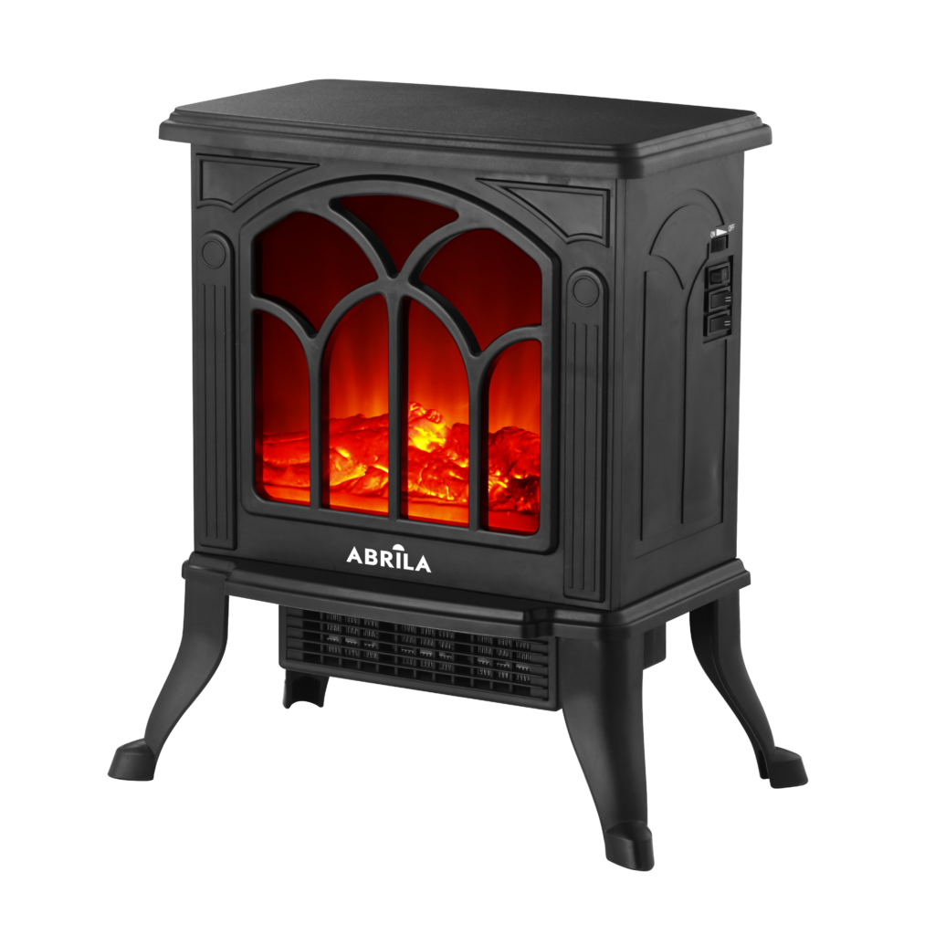 Termoventilador ceramico Ptc Inola 1500w Negro 2pot Efecto Chimenea Termost.protecc.44x37,5x23cm 1 Calefacción > Calefacción Decorativa